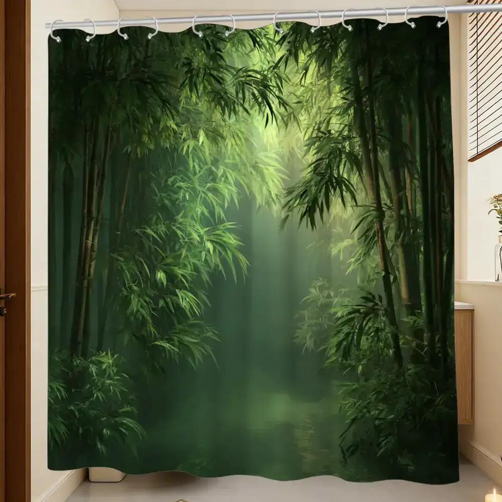 Banyo Duş Perdesi Bambu Ormanı - Spa Wellness Nature incelemesi ve fiyatı