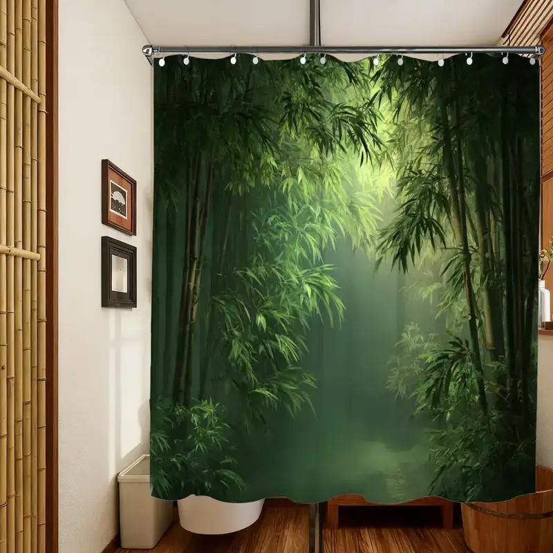 Banyo Duş Perdesi Bambu Ormanı - Spa Wellness Nature incelemesi ve fiyatı